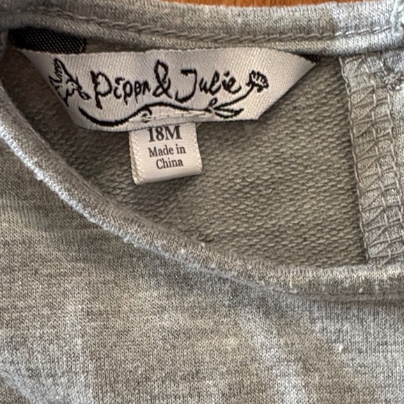 Pippa & Julie Silver and Black Starry Kids Dress - Picture 3 of 4